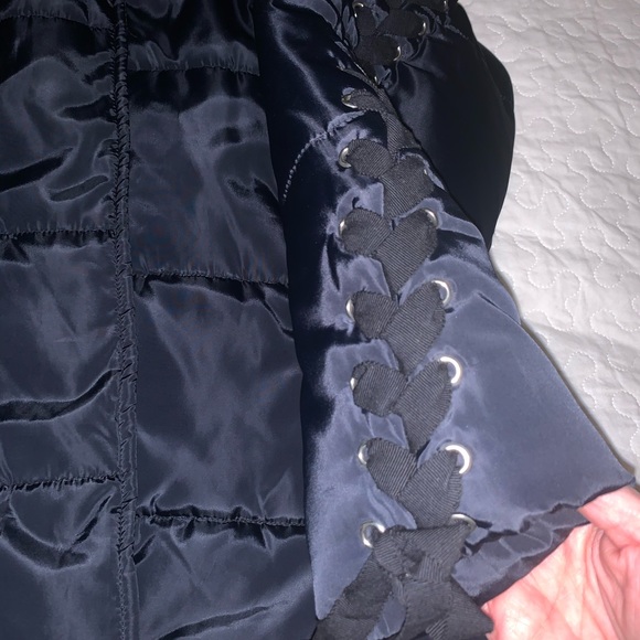 Maje corset style puffy bomber jacket - Picture 2 of 8